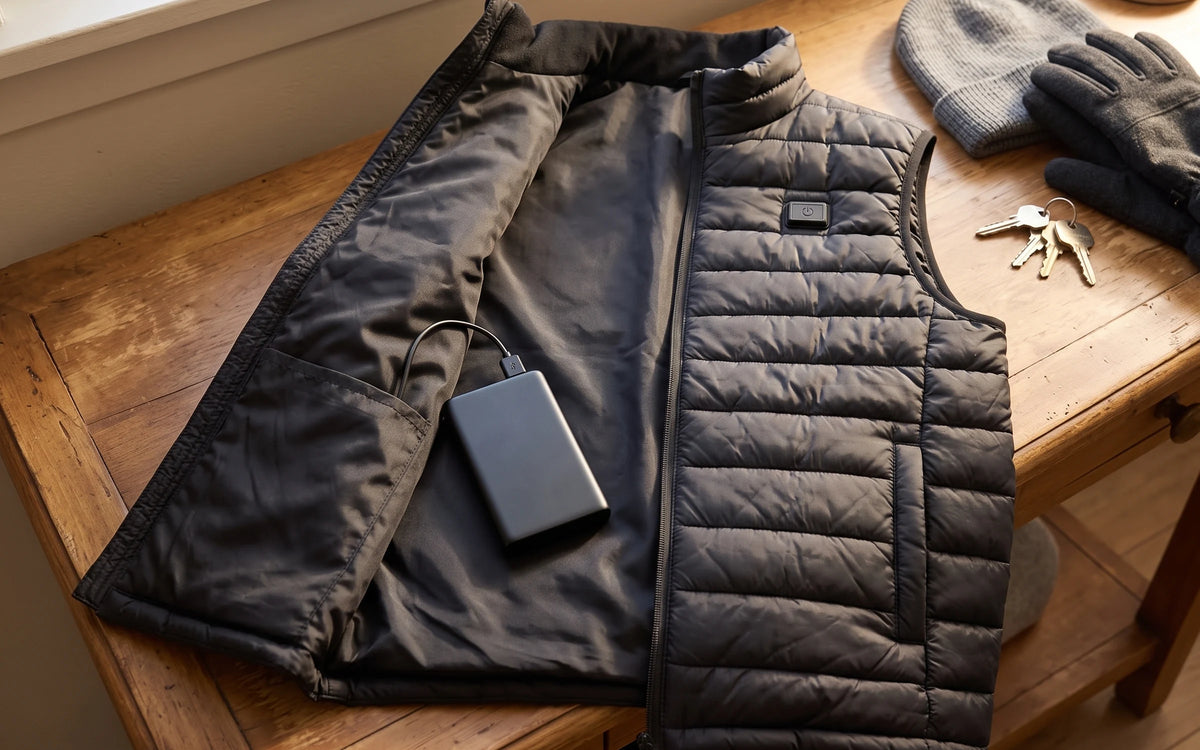 Any USB power bank runs it.