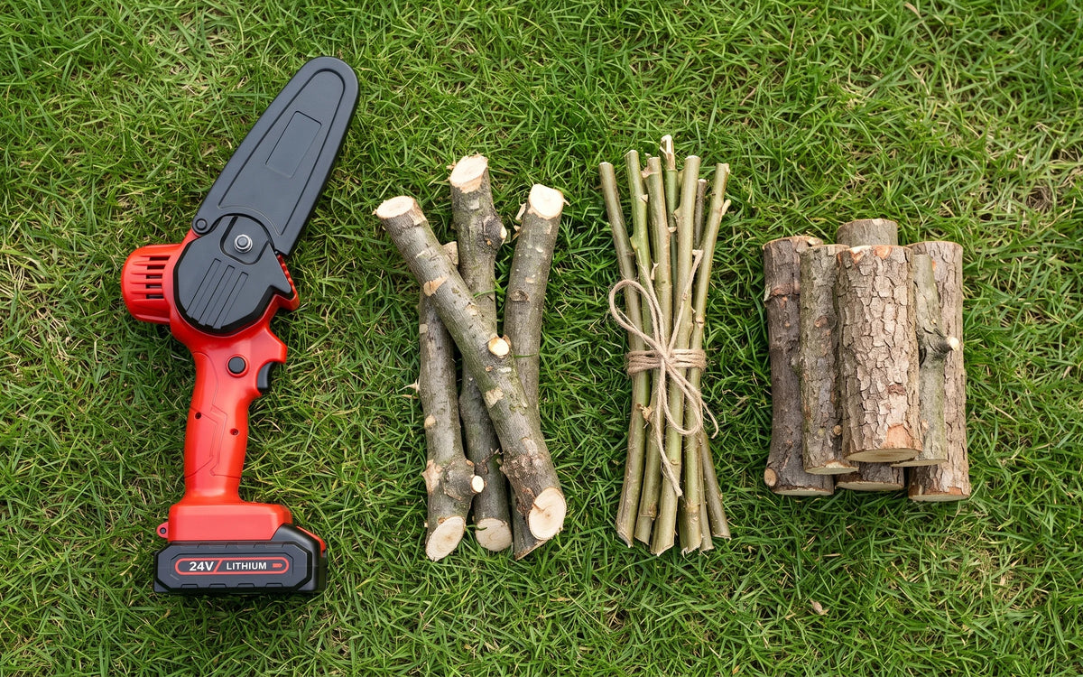 Limbs, hedges, small logs.